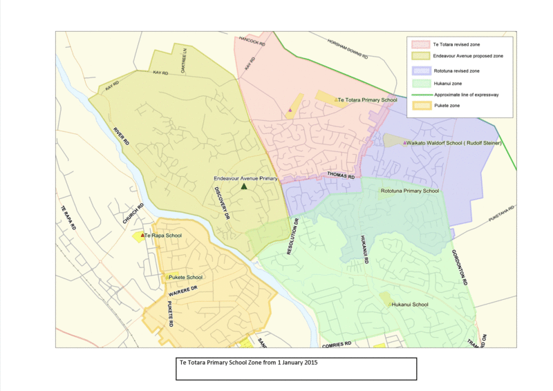 Enrolment zone | Te Totara Primary School